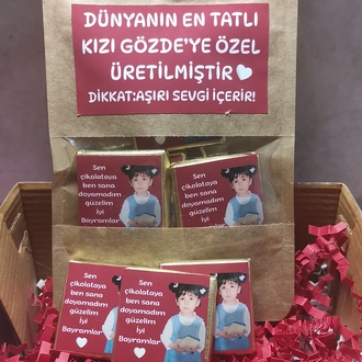 Kişiye  Özel Çikolata (12'li)