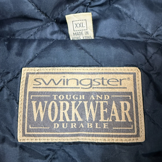(XXL) Vintage Swingster Tough Workwear Hooded Canvas Jacket