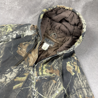 (XXL) 90s Jerzees Outdoors Quilted Camo Hunting Bomber Jacket