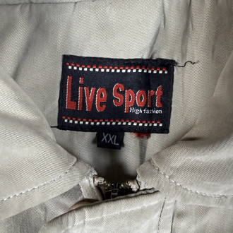 (XXL) Vintage Live Sport Harrington Bomber Jacket