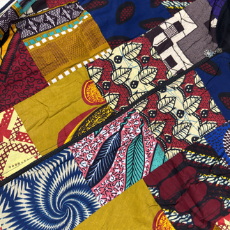 (S) African Wax Patchwork Bomber Jacket