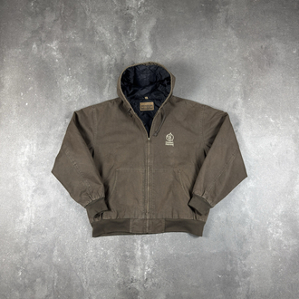 (XXL) Vintage Swingster Tough Workwear Hooded Canvas Jacket
