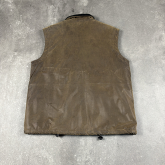 (M) Vintage McGarland Distressed Leather Utility Vest