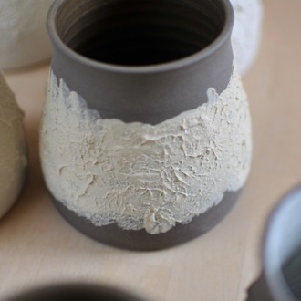 Frisson Cup (Siyah-Beyaz Stoneware)