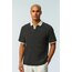 Çizgili Polo Yaka T-shirt-Siyah
