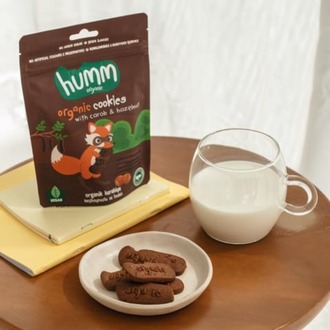 Humm Organic Vegan Keçiboynuzlu ve Fındıklı Kurabiye 55 g