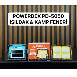 Projektör 6 saat şarj süreli - Güneş enerjili Powerdexpd5050