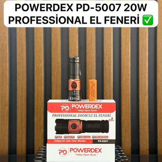 1000 lümen Cep Feneri ZOOMLU ŞARJLI powerdex pd 5007
