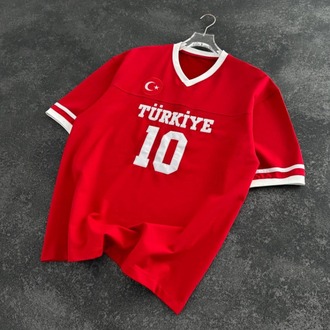 Türkiye V Yaka Tshirt Kırmızı