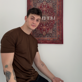 Waffle Model Tişört Kollar Dar Kesim Kahverengi