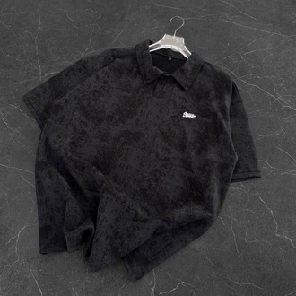 Polo Yaka Stw Nakışlı Yıkamalı Tshirt
