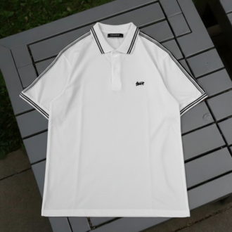 POLO YAKA STW NAKIŞLI LOGO TSHİRT BEYAZ