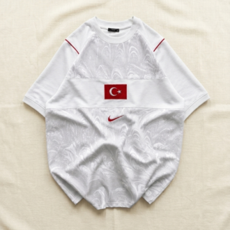TR Bisiklet Yaka Tshirt Beyaz