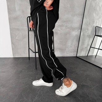 Biyeli Oversize Siyah Takım