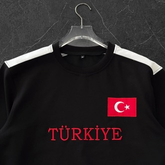 Türkiye Bisiklet Yaka Tshirt Siyah