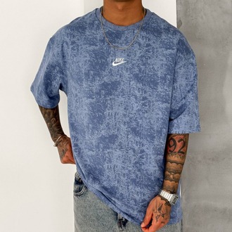 NK Bisiklet Yaka Oversize Yıkamalı Tshirt 