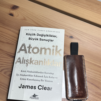 Lastikli Deri Kalem Kılıfı
