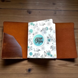 A5 boyutundaki defterler için 3 lastikli 'Pocket' Defter Kılıfı