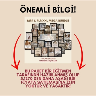 MRR/PLR/XXL MEGA PAKET YÜZSÜZ PAZARLAMA