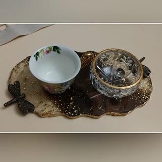 Epoksi Kahve Sunumluk