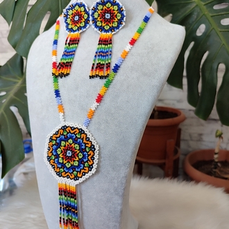 MANDALA KUM BONCUK KOLYE TAKIMI