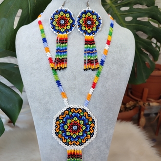 MANDALA KUM BONCUK KOLYE TAKIMI