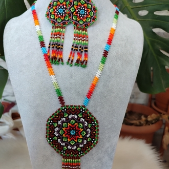 MANDALA KUM BONCUK KOLYE TAKIMI