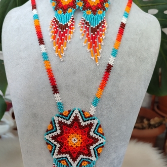 MANDALA KUM BONCUK KOLYE TAKIMI