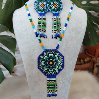 MANDALA KUM BONCUK KOLYE TAKİMİ