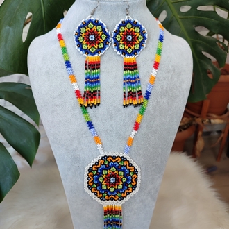 MANDALA KUM BONCUK KOLYE TAKIMI