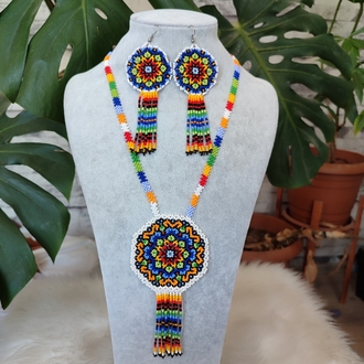 MANDALA KUM BONCUK KOLYE TAKIMI