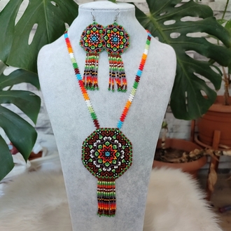 MANDALA KUM BONCUK KOLYE TAKIMI