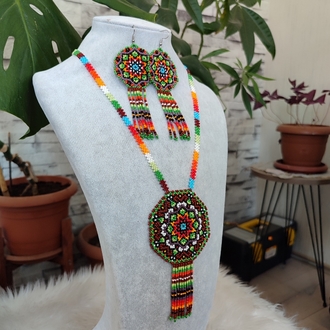 MANDALA KUM BONCUK KOLYE TAKIMI