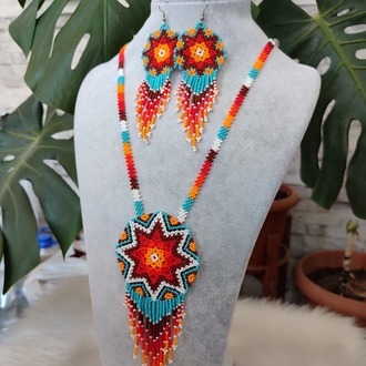 MANDALA KUM BONCUK KOLYE TAKIMI