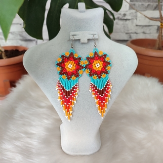 MANDALA KUM BONCUK KÜPE