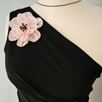 Fonksiyonel Pembe Boyun Çiçeği ( Broş)