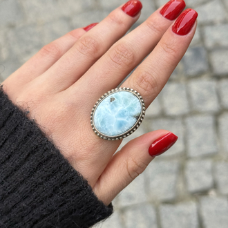 Larimar Taş Yüzük 