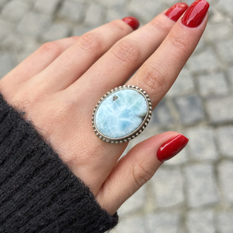 Larimar Taş Yüzük 