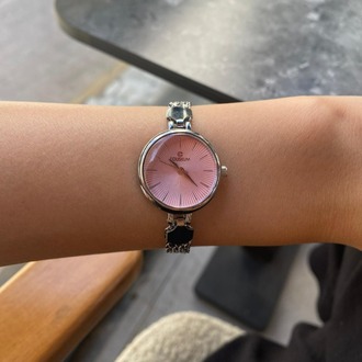 Pearl Minimal Saat / Pembe 