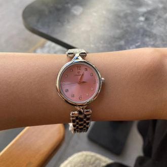 Berry Saat Gümüş / Pembe 