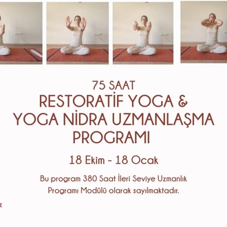 75 Saat Restoratif Yoga Uzmanlaşma /Inzivalı & Sertifikalı