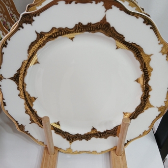 Royal 24 ayar gold tatlı tabağı