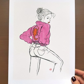 Dressed up as movie characters / Drive 21 x 28 cm