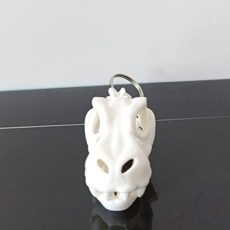 Flexi T-Rex Kafatası Anahtarlık – Hareketli 3D Baskı