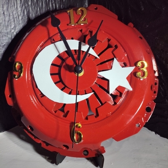 El Yapımı Türk Bayraklı Debriyaj Baskı Saati