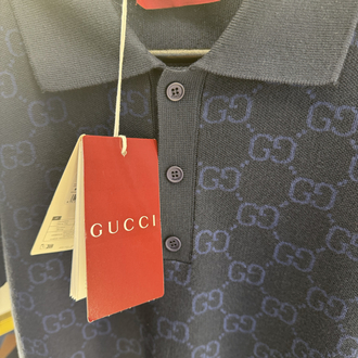 Gucci Polo En Jacquard De Soie Et