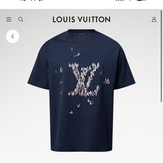 LV Embroidered Cotton T-Shirt