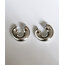 Habitas- Goldies Waved Hoop (Silver)
