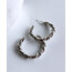 Habitas- Stainless Steel Silver Hoop
