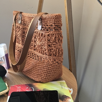 mozaik motif tasarım çanta (Bakır,çıtçıtlı)